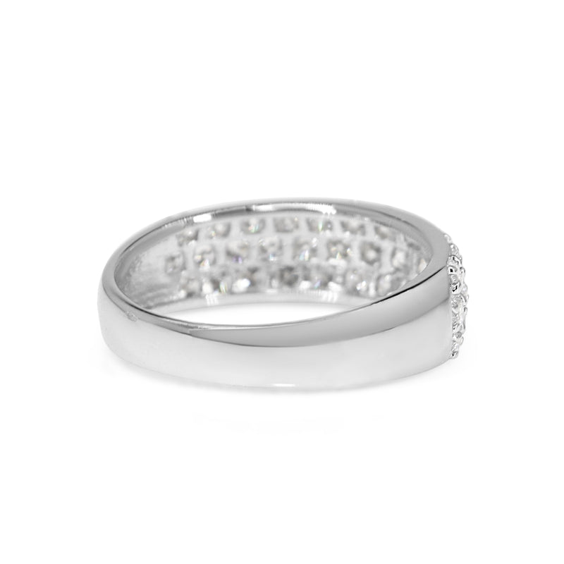 Platinum 1.00ct Pavè Diamond Band Ring