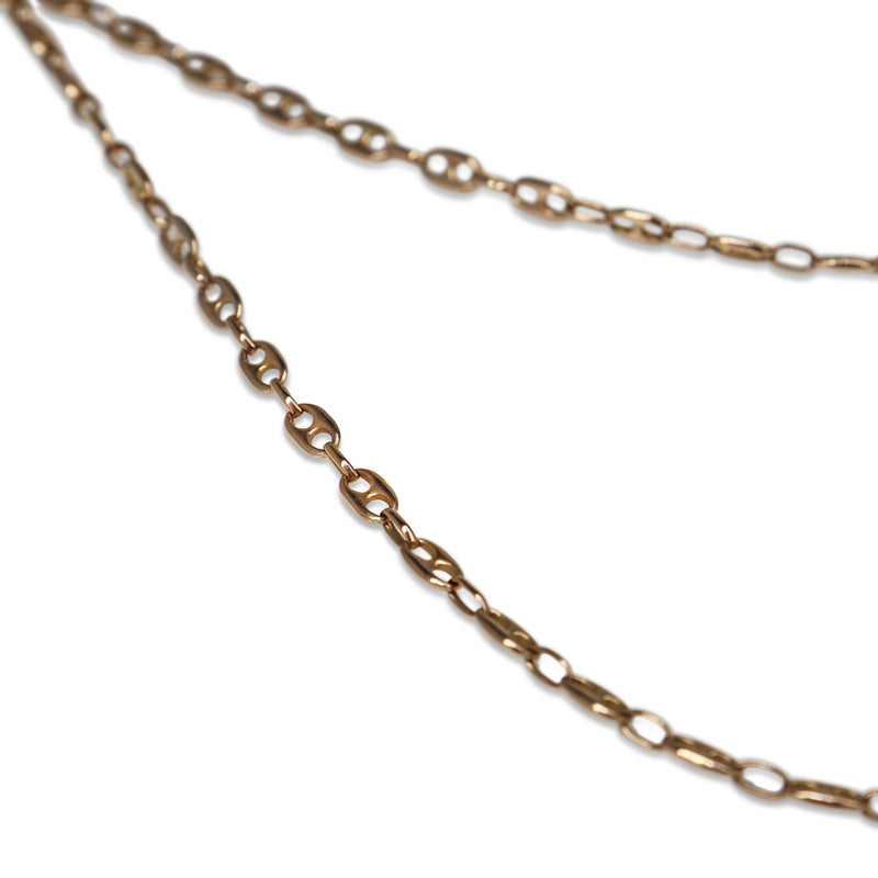 9ct Yellow Gold Fancy Gucci Mariner Link Chain Necklace