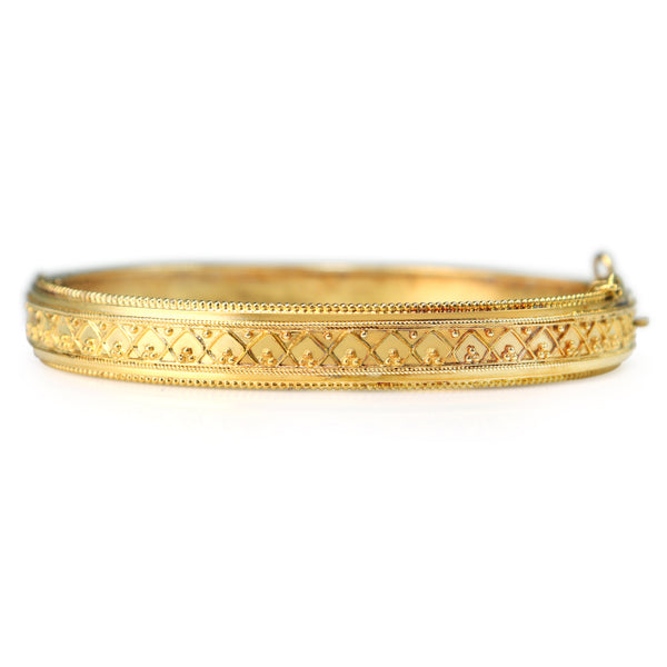 15ct Yellow Gold Antique Victorian Bangle