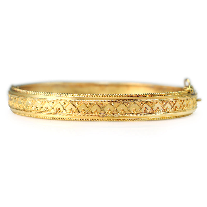 15ct Yellow Gold Antique Victorian Bangle