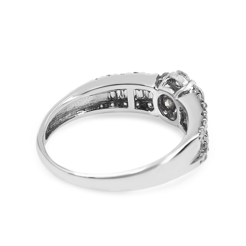 Platinum Diamond Daisy Cluster Ring