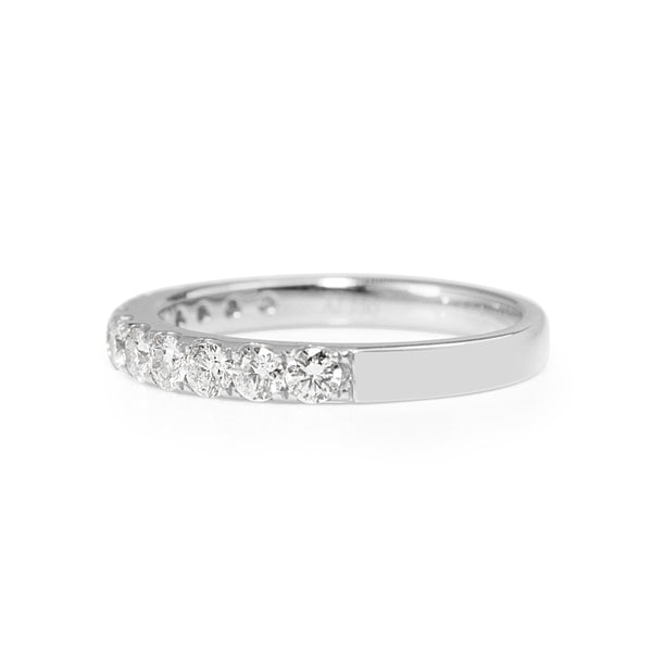 18ct White Gold .50ct Diamond Band Ring