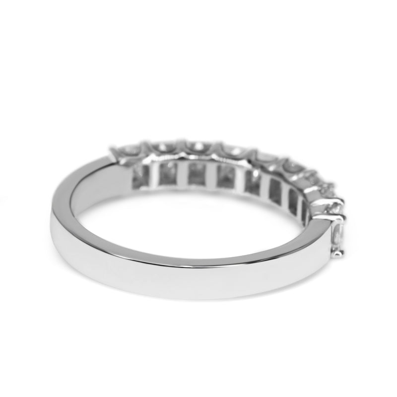 Platinum Radiant Cut Diamond Band Ring