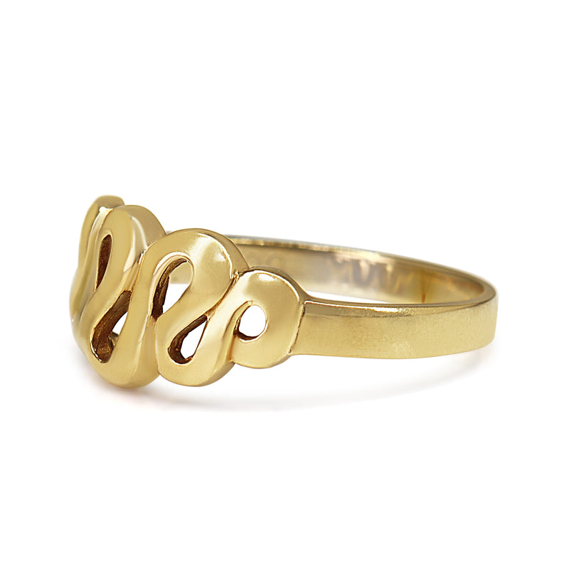 9ct Yellow Gold Swirl Ring