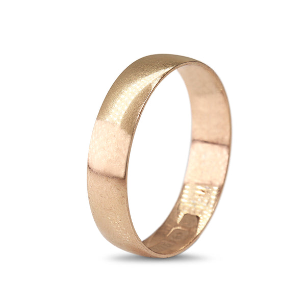 9ct Rose Gold Antique Wedding Band