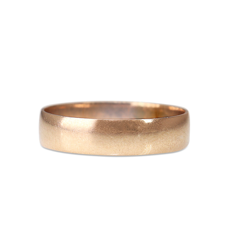 9ct Rose Gold Antique Wedding Band