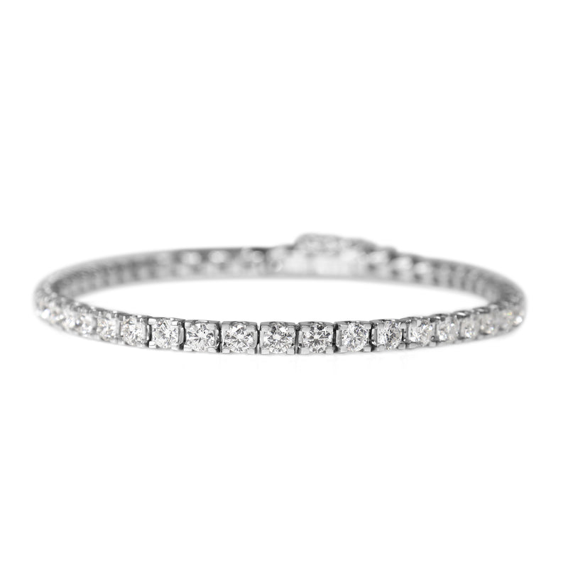 18ct White Gold 4.00ct Diamond Tennis Bracelet