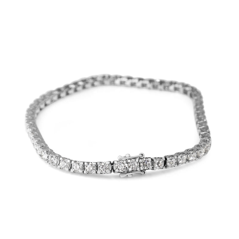 18ct White Gold 4.00ct Diamond Tennis Bracelet