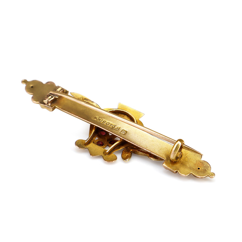 9ct Yellow Gold Antique Brooch