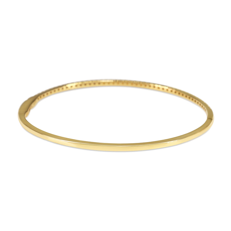 18ct Yellow Gold Fine Diamond Bangle