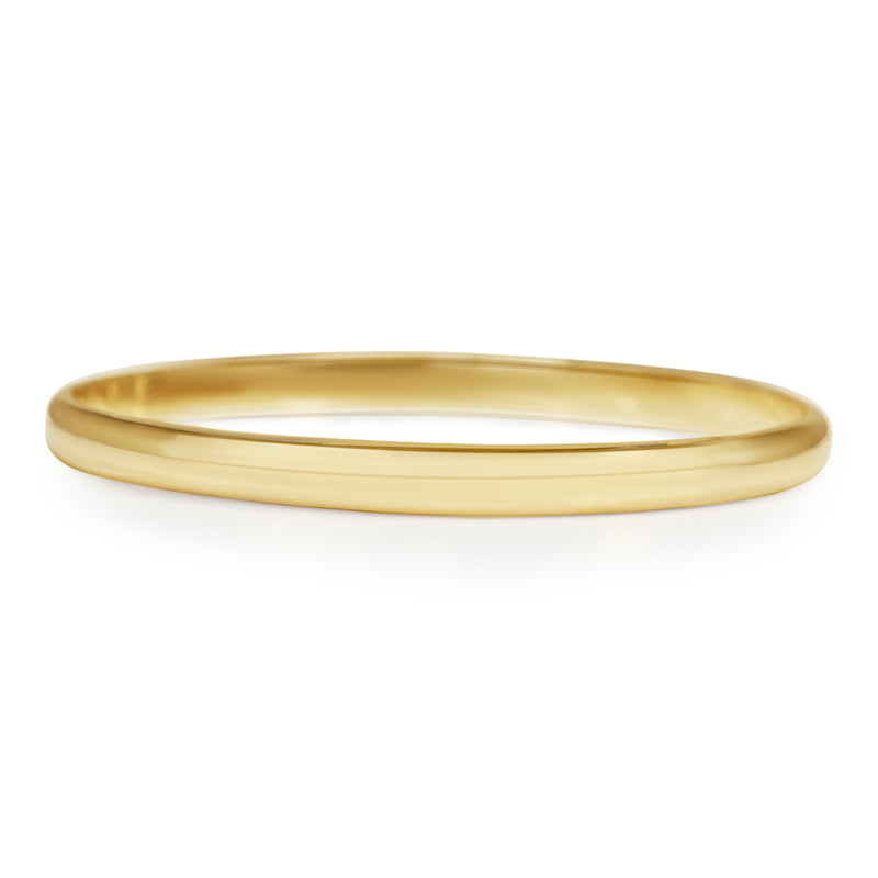 9ct Yellow Gold Solid Round Bangle