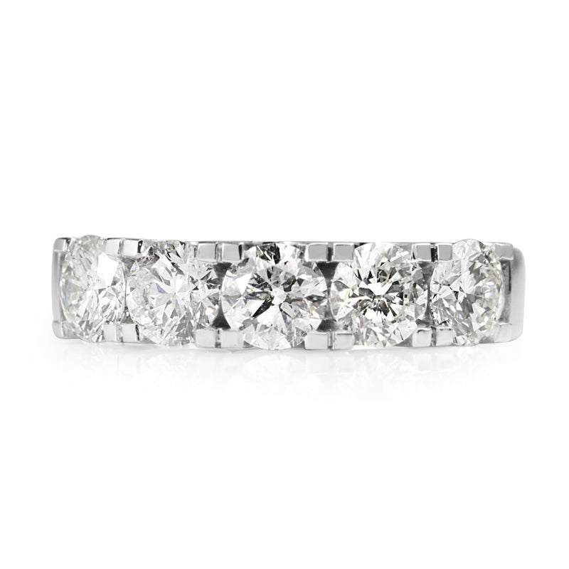 18ct White Gold 5 Stone Diamond Ring