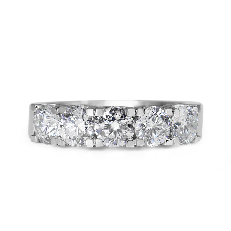 18ct White Gold 5 Stone Lab Grown Diamond Ring