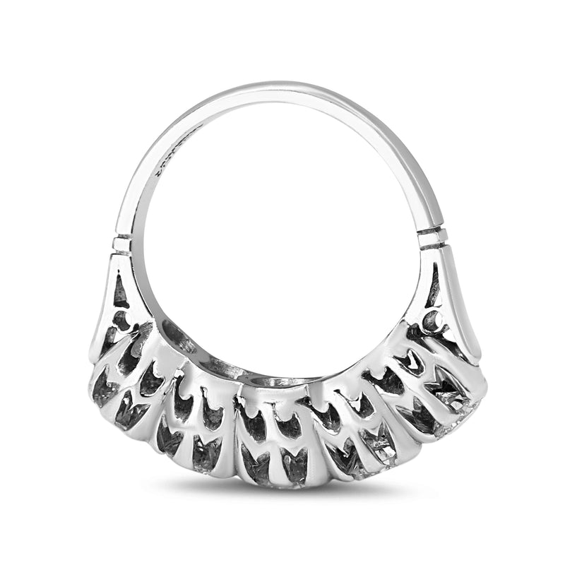 Platinum 1.05ct 5 Stone Vintage Diamond Ring