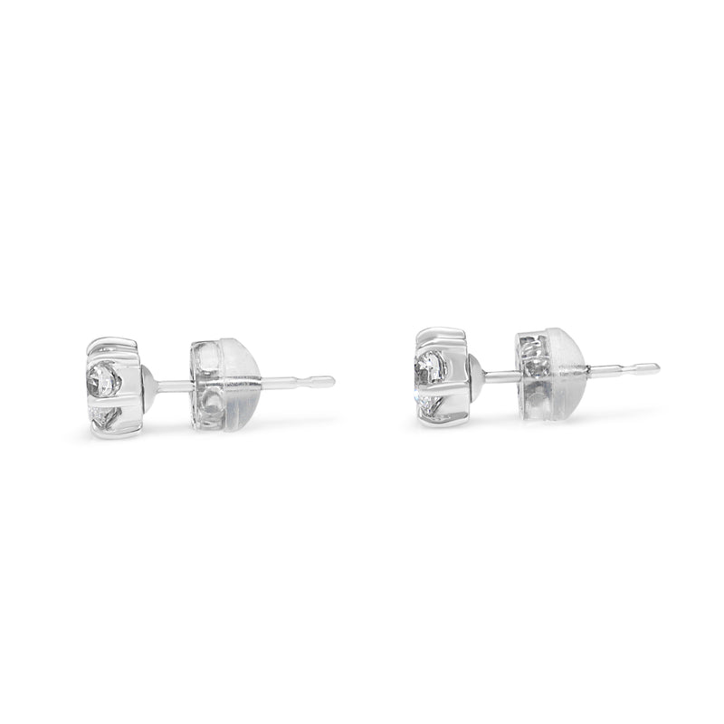 Platinum .82ct Diamond Stud Earrings