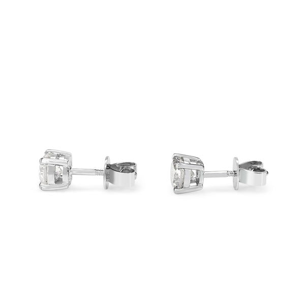 14ct White Gold 1.25ct Diamond Stud Earrings