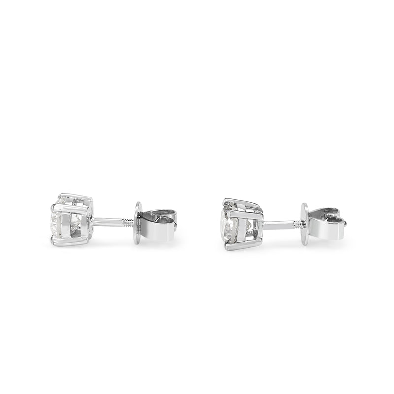 14ct White Gold 1.25ct Diamond Stud Earrings