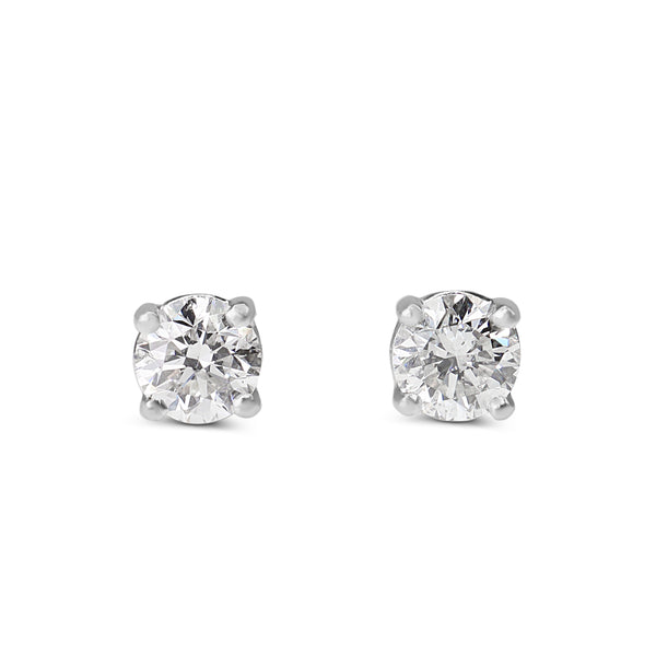 18ct White Gold 1.00ct Diamond Stud Earrings