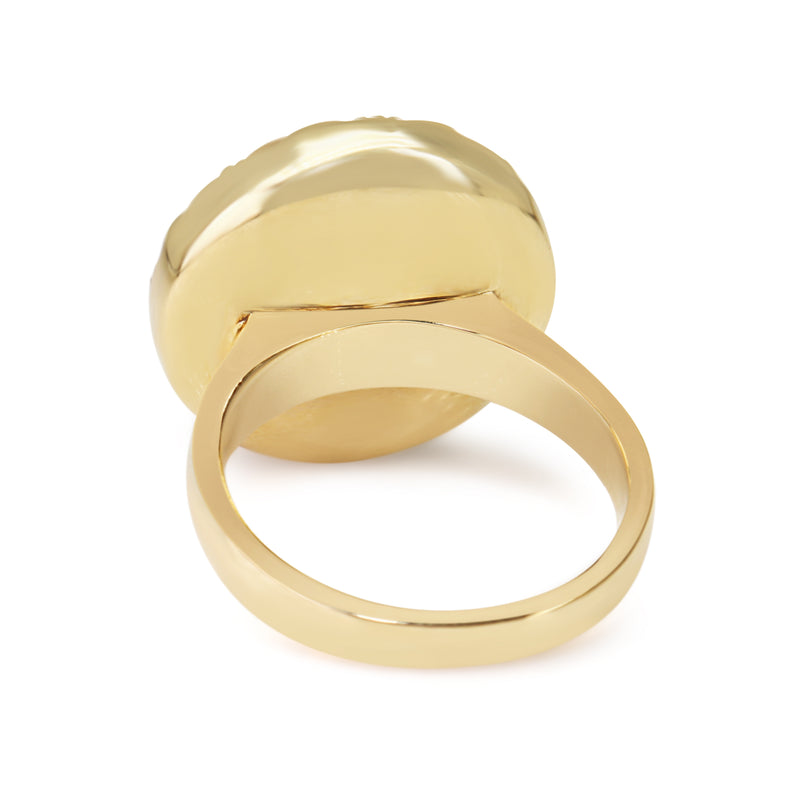 9ct Yellow Gold Vintage Style Morganite Ring