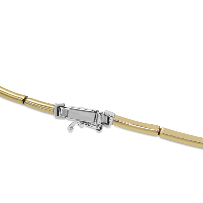 18ct Yellow and White Gold Diamond Collier Necklace