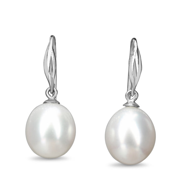 9ct White Gold 10.5mm South Sea Pearl Earrings