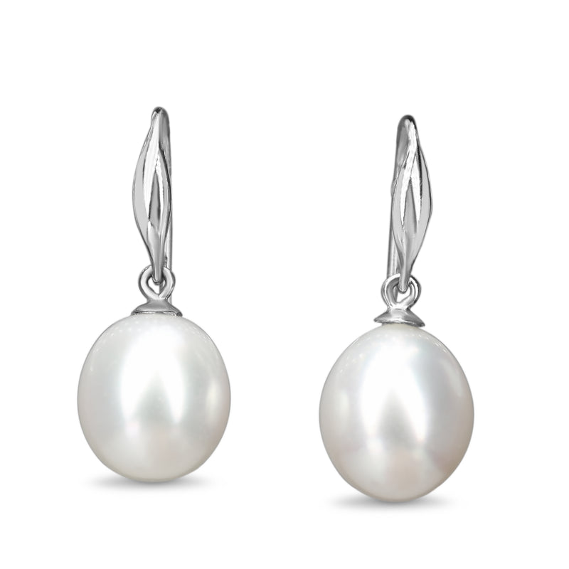 9ct White Gold 10.5mm South Sea Pearl Earrings
