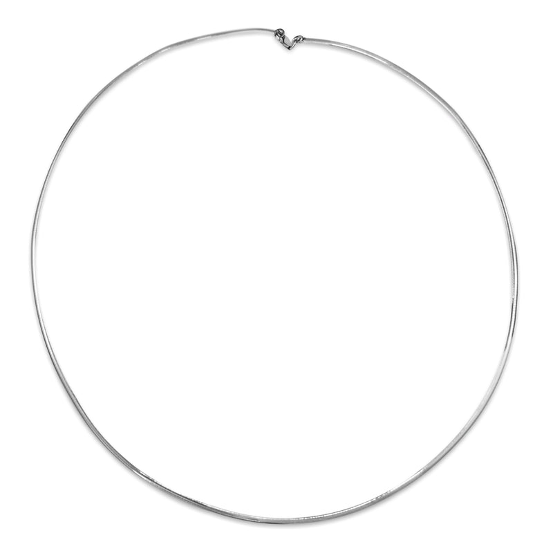 18ct Yellow and White Gold Omega Necklace