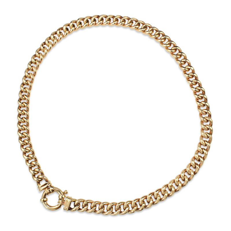 9ct Yellow Gold Curb Link Chain Necklace