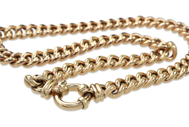 9ct Yellow Gold Curb Link Chain Necklace