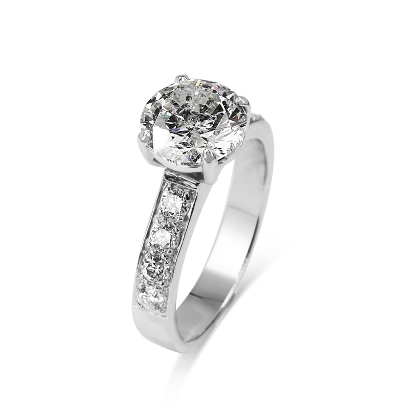 18ct White Gold 3.01ct Diamond Solitaire Ring