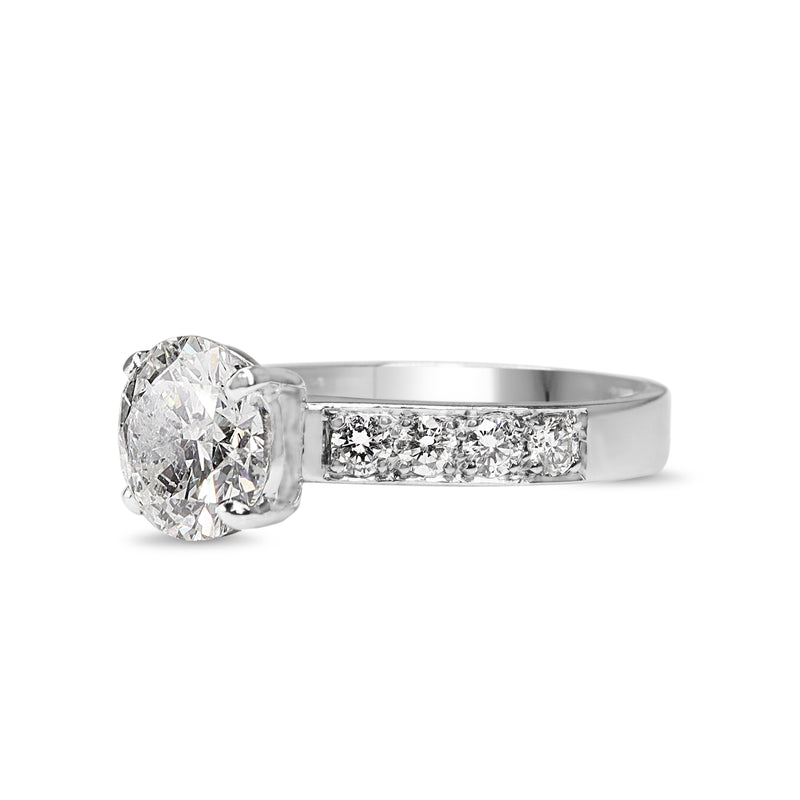 18ct White Gold 3.01ct Diamond Solitaire Ring