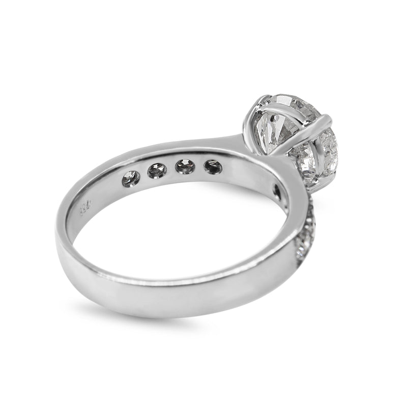 18ct White Gold 3.01ct Diamond Solitaire Ring
