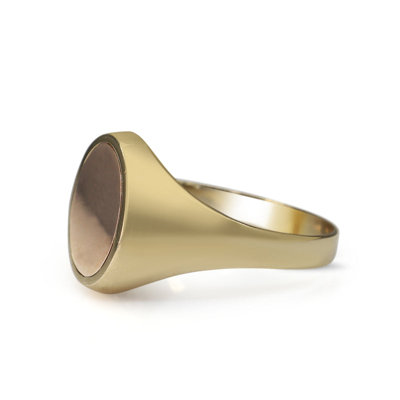 9ct Yellow Gold Masonic Enamel Flip Signet Ring