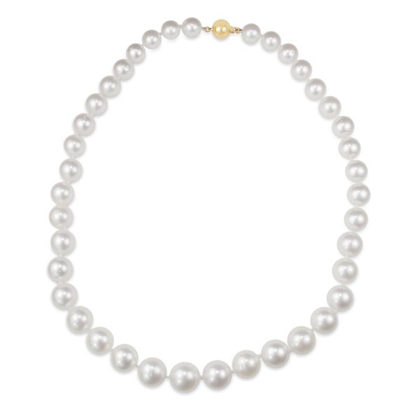 11-13mm South Sea Pearl Necklace on 14ct Yellow Gold Ball Clasp