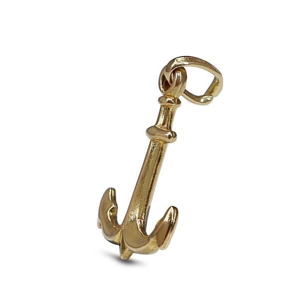 9ct Yellow Gold Anchor Charm / Pendant