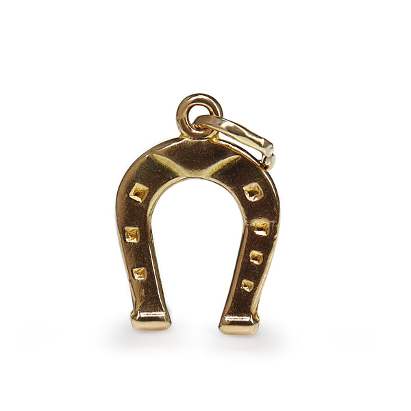 9ct Yellow Gold Horse Shoe Charm / Pendant