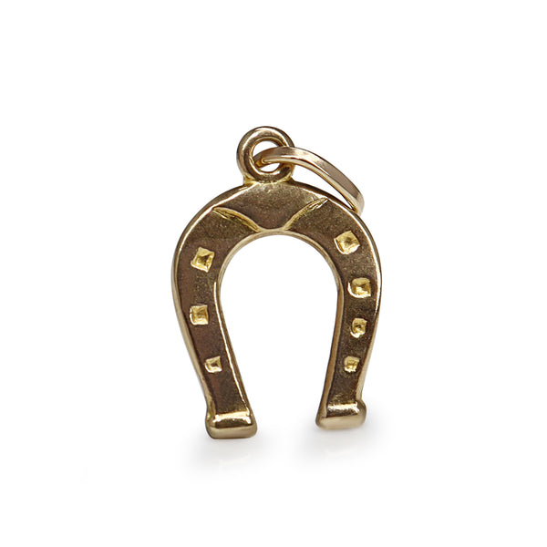 9ct Yellow Gold Horse Shoe Charm / Pendant
