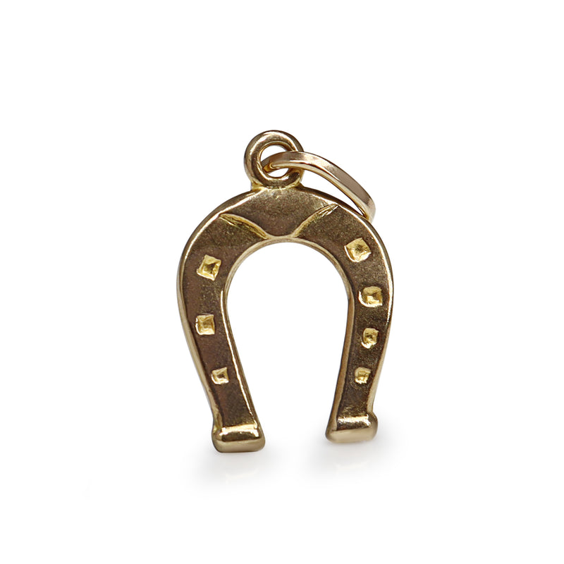 9ct Yellow Gold Horse Shoe Charm / Pendant