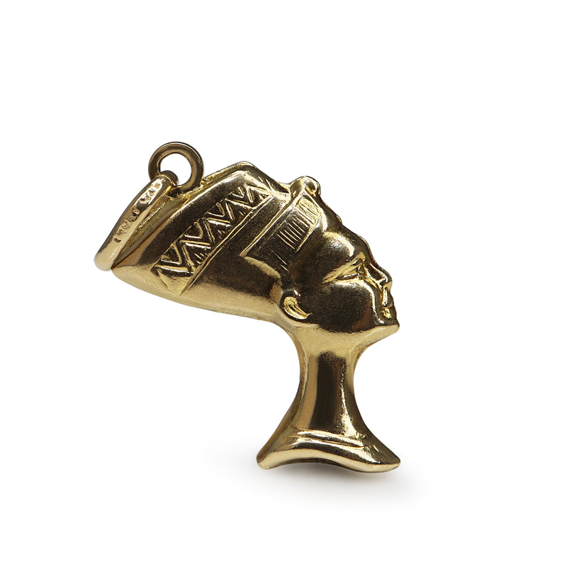 9ct Yellow Gold Nefertiti Charm / Pendant