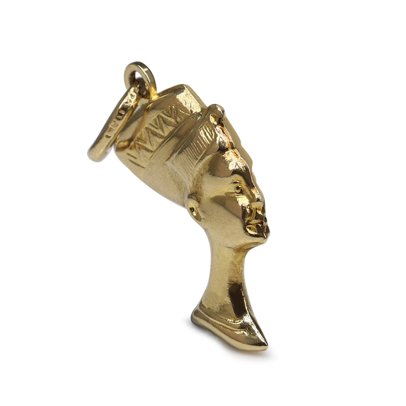 9ct Yellow Gold Nefertiti Charm / Pendant