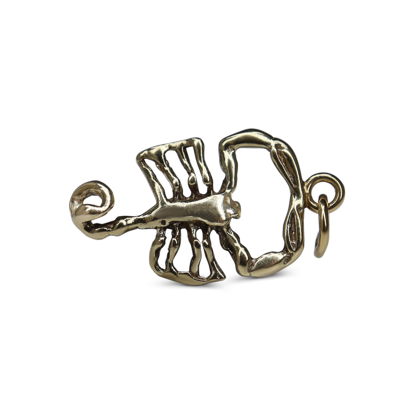9ct Yellow Gold Scorpian Pendant / Charm