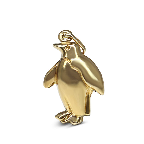 9ct Yellow Gold Penguin Charm / Pendant