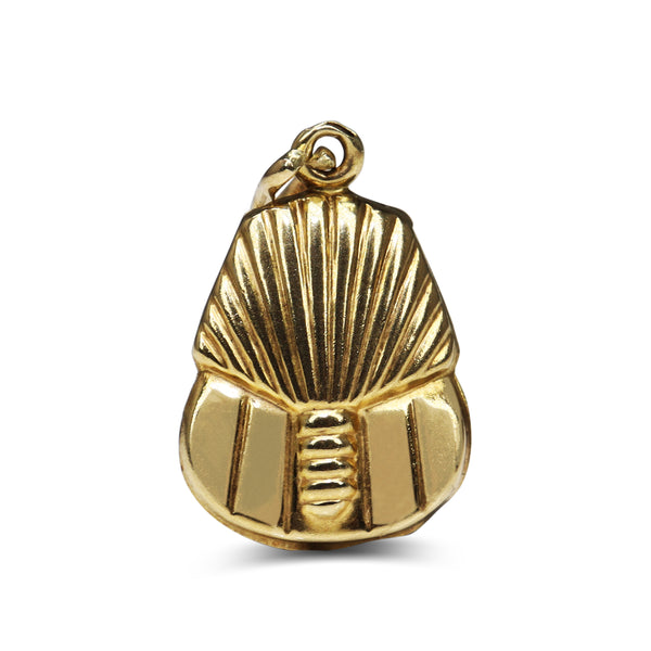 9ct Yellow Gold Pharaoh King Tutankhamun Charm / Pendant