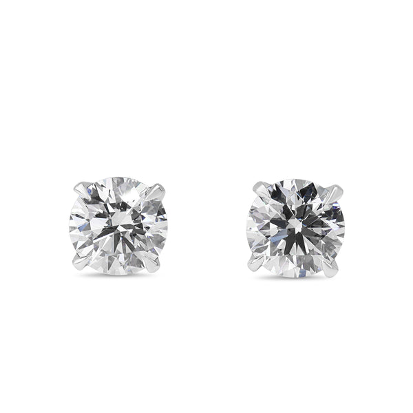 18ct White Gold 3.00ct Lab Grown Diamond Stud Earrings