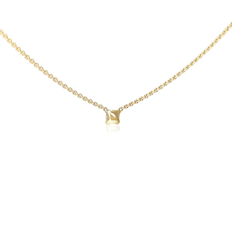 9ct Yellow Gold .15ct Diamond Solitaire Necklace