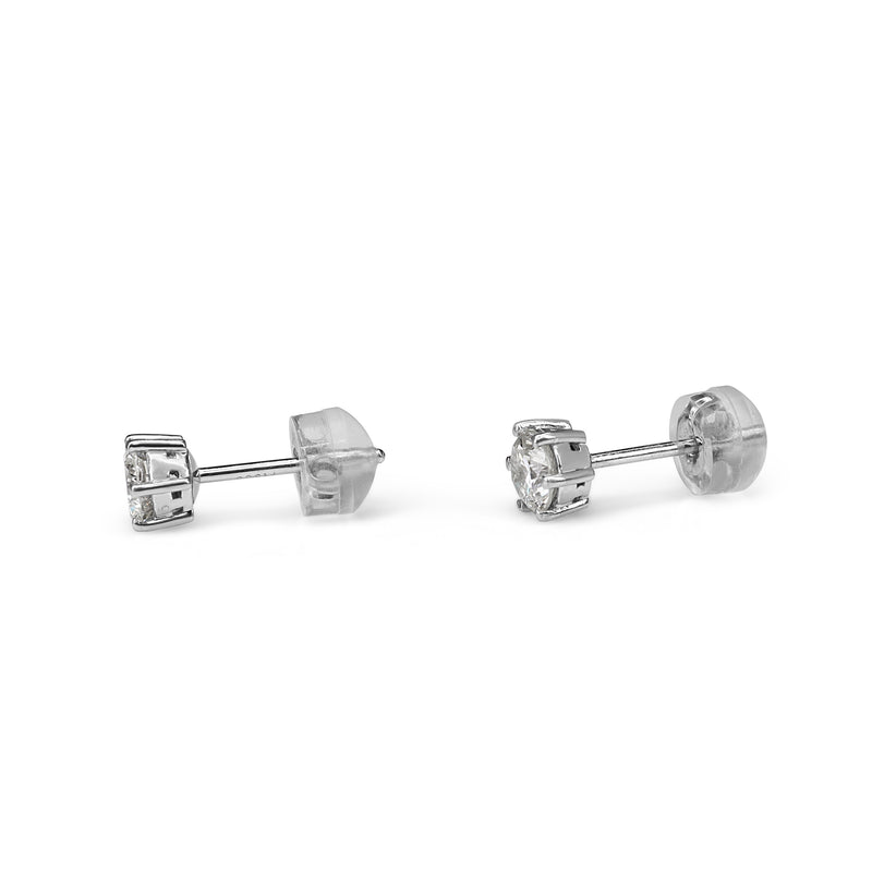 Platinum .70ct Diamond Stud Earrings