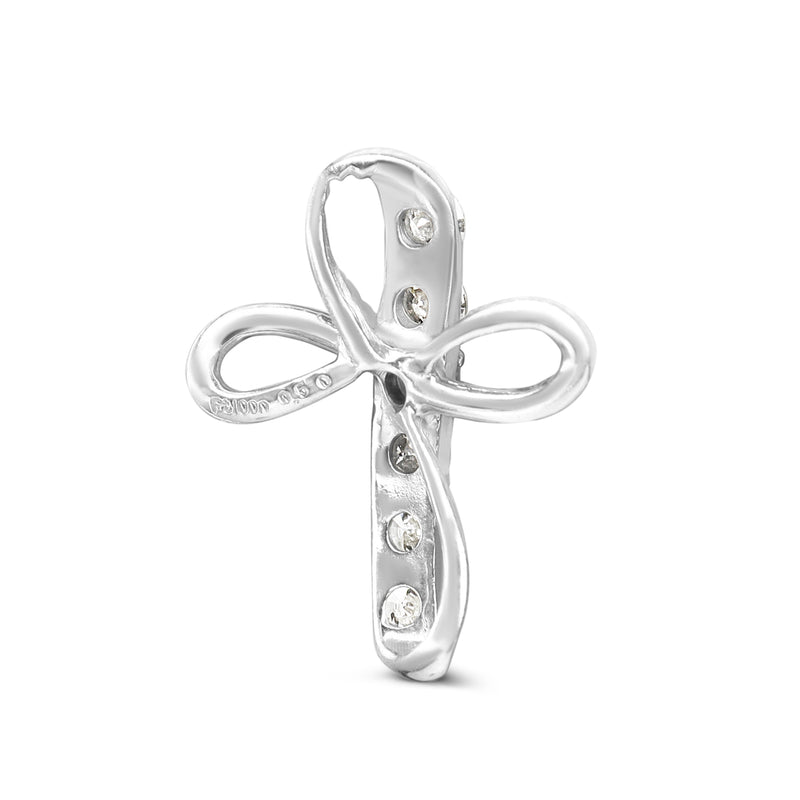 Platinum Diamond Cross Pendant