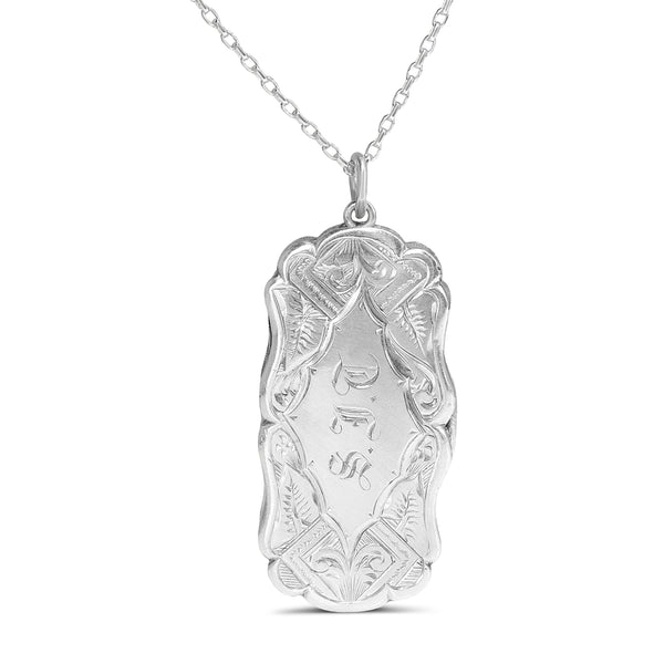 Sterling Silver Antique Vinaigrette Necklace