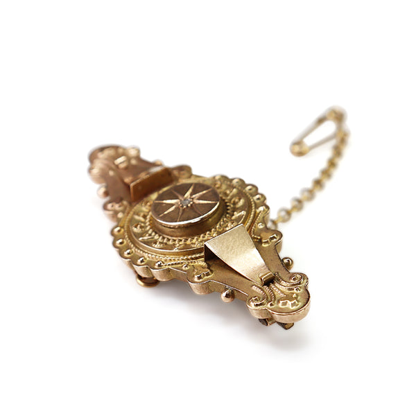 9ct Yellow Gold Antique Victorian Brooch