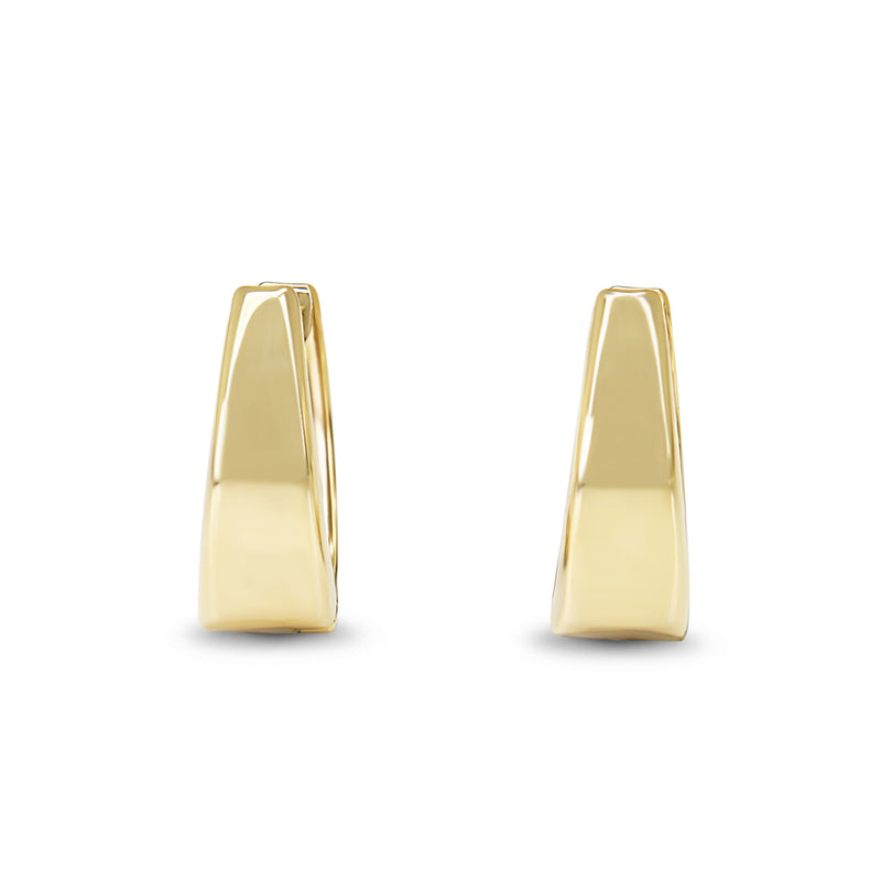 9ct Yellow Gold Graduated Hoop Earrings